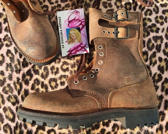 Paraboot Vintage Leather Boots Sizes 41/42 Ankle Boots Paraboot Vintage Leather Boots Sizes 41/42 Ankle Boots