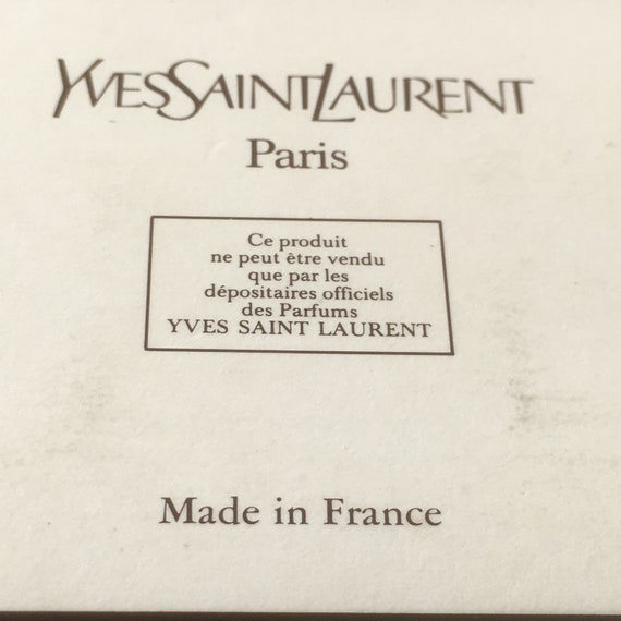 French Yves St Laurent 1970s "Y" Perfume Bath POW… - image 5