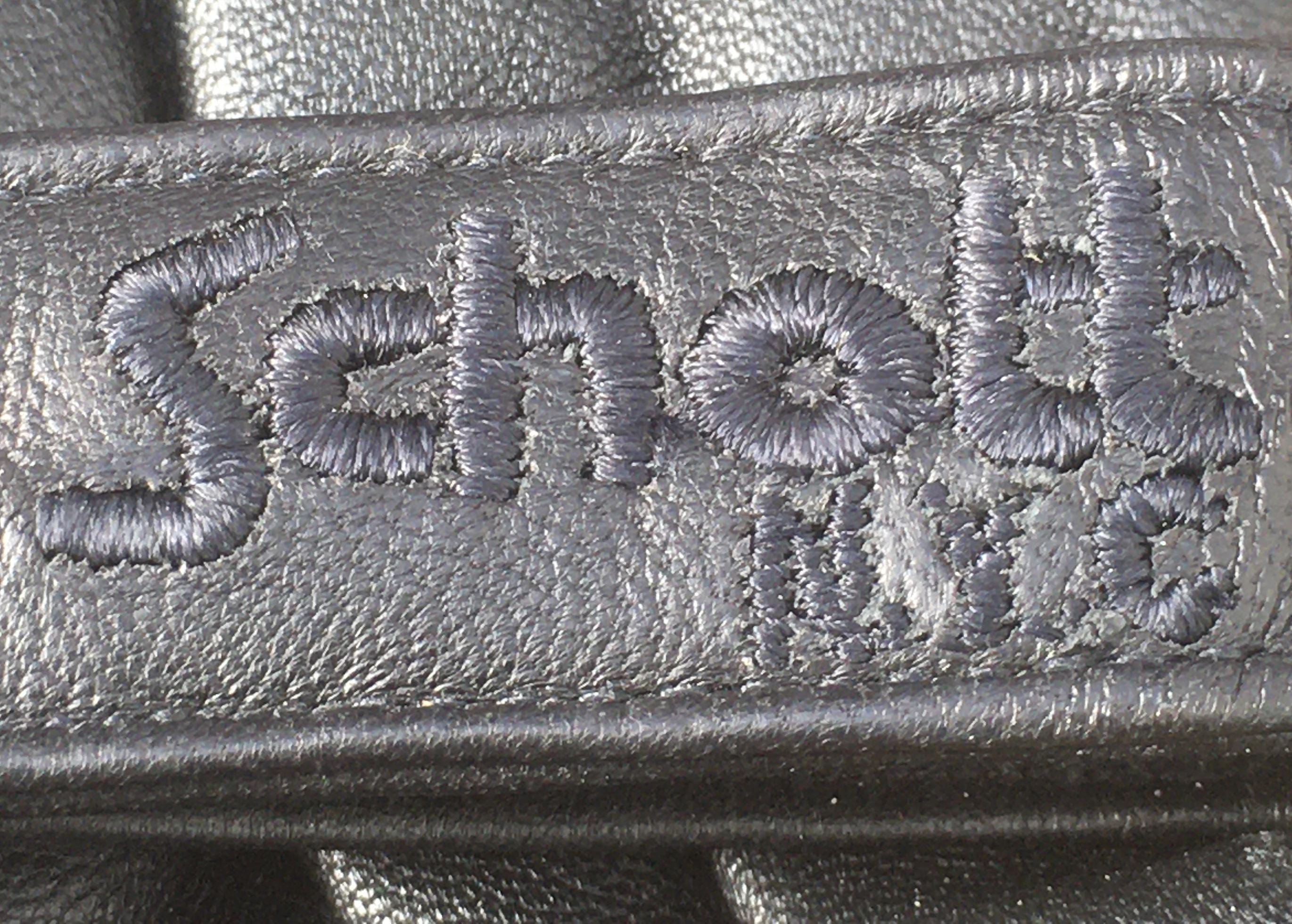 未使用Schott NYC WINTER LEATHER GLOVE BLACK Redline Men's Winter Gauntlet Thinsulate Leather Gloves w