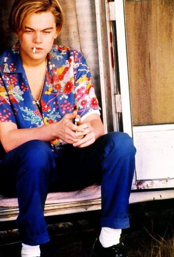 French 1980s Men Vintage Summer Casual Shirt Textured Cotton