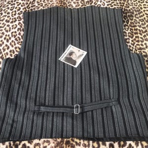 Vintage 30s French Wool Vest Buckle Back 1930s Antique Vest