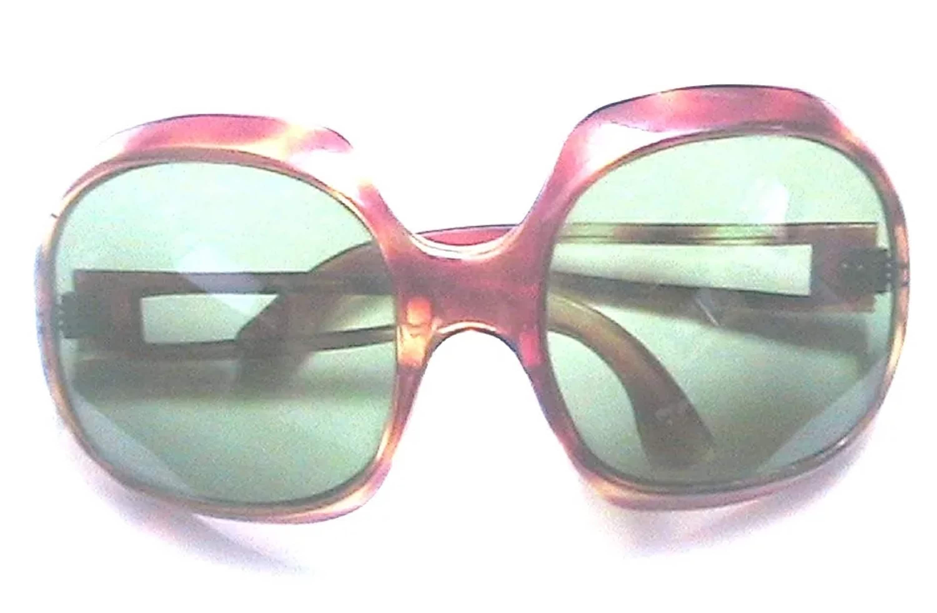 French 1960s Women OVERSIZED BUG SUNGLASSES~ Jackie O  display picture 1