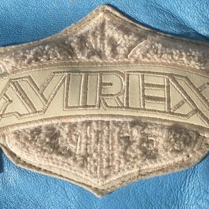 AVIREX 1980s Women JACKET & Patches ~ Iconic Bomber Style ~ Baby Blue Leather ~ Made in USA ~ Rare Vintage ~ S image 6
