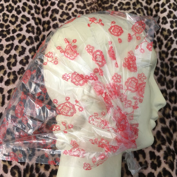 French 1950s Women Accordion RAIN / HAT Lot … Gem