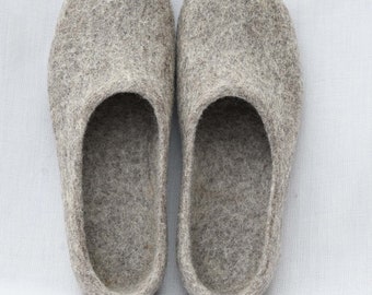 Pantofole in feltro per uomo - Pantofole ecologiche - Calzature per la casa - Pantofole in lana - Scarpe da casa uomo - Pantofole da interno - Regali per il nonno
