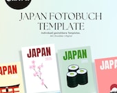 12 Japan Reisefotobuchvorlagen bearbeitbar in Canva für deine schönsten Erinnerungen