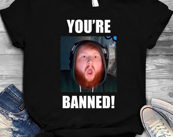 Caseoh Merch Caseoh You're Banned T-Shirt