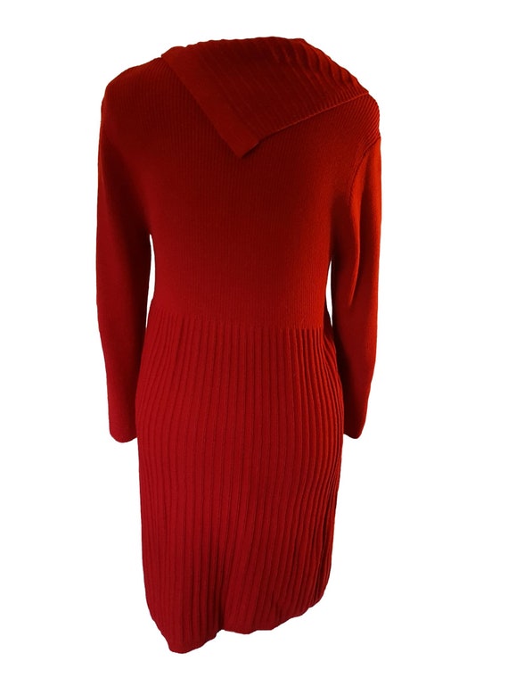 Style & Co. Winter Red Sweater Dress - Large - image 2