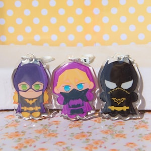 Stephanie braun Cassandra cain Barbara gordon Batgirl DC Superheld Acryl Schlüsselanhänger