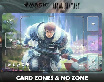 プレイマット FF7 バトル - MTG x FF TCG / 24インチ x 14インチ