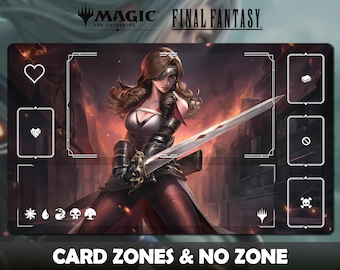 Final Fantasy MTG Playmat  Cloud Strife / 600 X 350 X 2 Mm (24 X 14 In.) -  Etsy