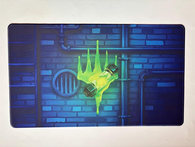 Retro Playmat MTG TMNT Cowabunga - Playmat Deskmat 24 X 14 Inches (600 ...