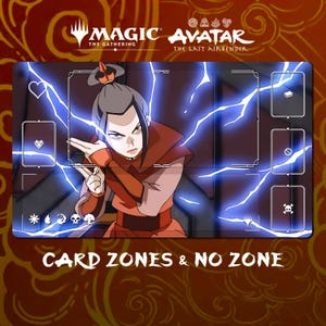Lightning Bolt Playmat MTG Avatar - Deskmat 24 x 14 inches (600 x 350 x 2mm) Free Storage Bag