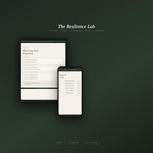 Resilience Lab Workbook, 4-Week Stoic Programme, Mental Toughness Exercises (Digital Download)