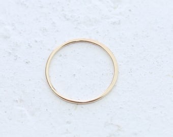 14 K Gold Filled Karma Circle Pendant | Necklace Connectors | 1 Pair