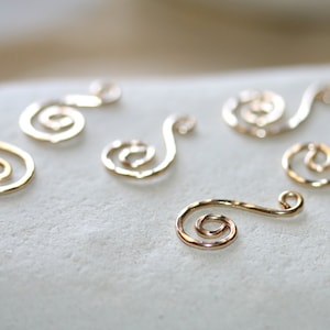 Earring Drops in 14 K Gold Filled | Rose Gold Filled Tear Drops | Earring Components Dangles | 1 Pair