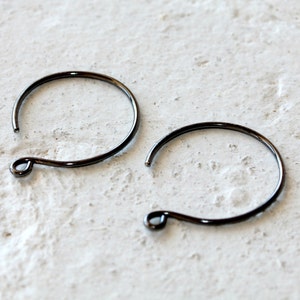 Oxidized Silver Balloon Earwires | 1 Pair