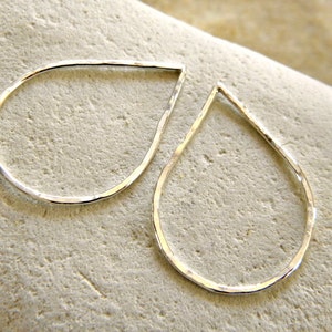 Tear Drop Anhänger in Sterling Silber | Ohrringe Tropfen | Verbinder