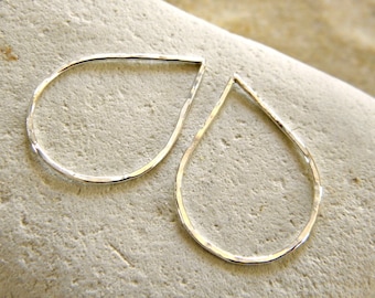 Tear Drop Pendant in Sterling Silver | Earring Drops
