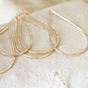 Tear Drops in 14 k Gold Filled Pendant | Earring Drops | Connectors