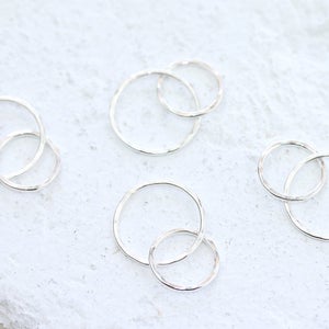 Mother & Daughter Infinity Links | Sterling Silver Linked Circle Pendant | Bracelet Infinity Eternity Link Connectors