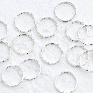 Sterling Silver Circle Connectors | Various Sizes