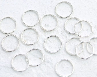 Conectores circulares de plata esterlina / Varios tamaños