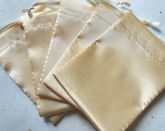 Satin Drawstring Jewelry pouches