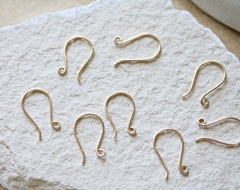 Gold Filled or Sterling Silver Classic Ear Wires | Handmade 4 Pairs