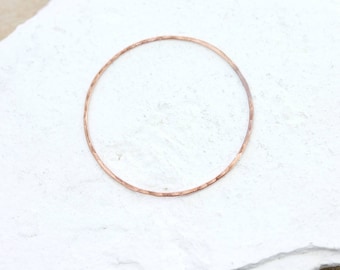 Big Earring Hoops | Copper Circle Connector Pendant | 4 -7 cm | 1 Pair