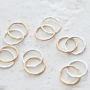 Gold Filled & Silver Linked Circle Connectors | Infinity Pendants