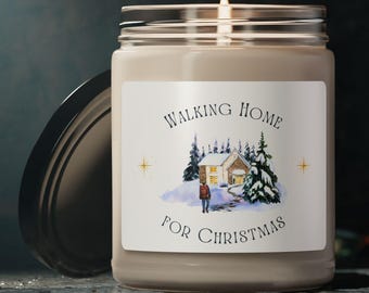 Walking Home for Christmas Candle: Cozy Soy Scented Winter Gift