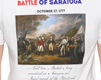Battle of Saratoga T-Shirt, America 250, History Gift