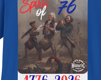 Patriotic Spirit of 76, Independence Day Tee, History Enthusiast Shirt, 1776-2026