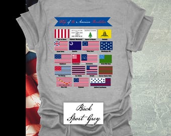 America 250 T-Shirt: Revolutionary Flags, History Lovers Gift
