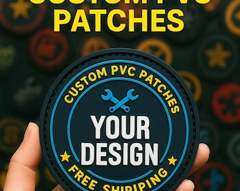 Custom PVC Patch | 2D/3D Logo, Hook & Loop / Sew On / Iron On , tactical patches