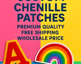 Custom Chenille Letter Patches | Varsity Iron-On or Sew-On