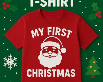 Koszulka świąteczna z nadrukiem | Spersonalizowany projekt koszulki świątecznej | Bluza z kapturem pasująca do całej rodziny | Zabawna świąteczna wersja cyfrowa do pobrania