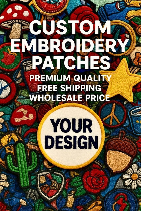 Custom Embroidery Patches | Personalized Iron-On Logo Patch | Custom Name Patches | Bulk Embroidered Patches | High-Quality Sew-On Patches