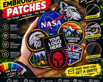Custom Embroidered Patches | Personalized iron on Patch Bulk orders available