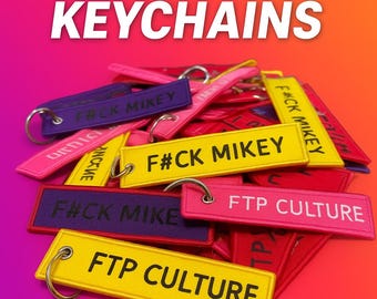 Brelok z haftem | Spersonalizowany brelok do kluczy, prezent lotniczy