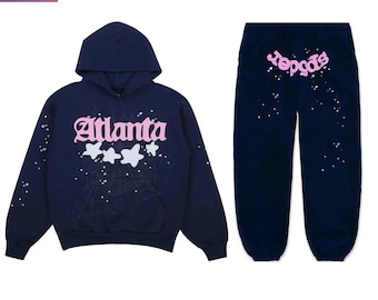 Spinne Atlanta Navy Street Wear Unisex Trainingsanzug - Hoodie Joggers