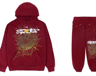 Spinne Maroon Pullover Gemütliche Trainingsanzüge - Straßenoutfit