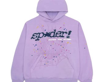 Lässiger Spinnen Akazie Lila Unisex Pullover Hoodie