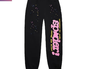 Urban Look Spinne PINK V2 Schwarze Jogginghose - Gemütliche Jogger