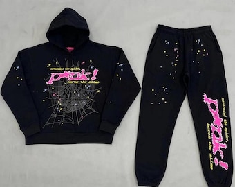 Spinnennetz Grafik Schwarz Unisex Trainingsanzüge Hoodie und Jogger