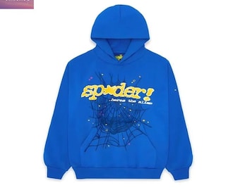 Neues Spinnennetz Blau Unisex Pullover Hoodie - Jacke zum täglichen Tragen