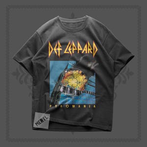Def Leppard T-Shirt - Klassisches Rock Band T-Shirt - 80er Jahre Rock-Shirt - Unisex aus schwerer Baumwolle - Def Leppard Merch - Vintage Rock Kleidung