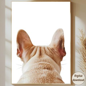 Wall Art for Dog Lovers New Home Gift Minimalist French Bulldog Printable Decor