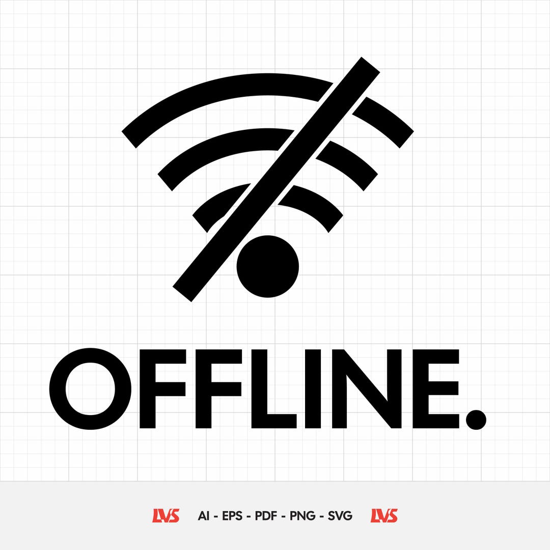 Offline Mode Vector PDF, Funny Introvert Sarcasm Tee SVG File, Black ...